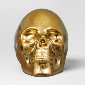 Stoneware Skull Candy Bowl Gold - Threshold New